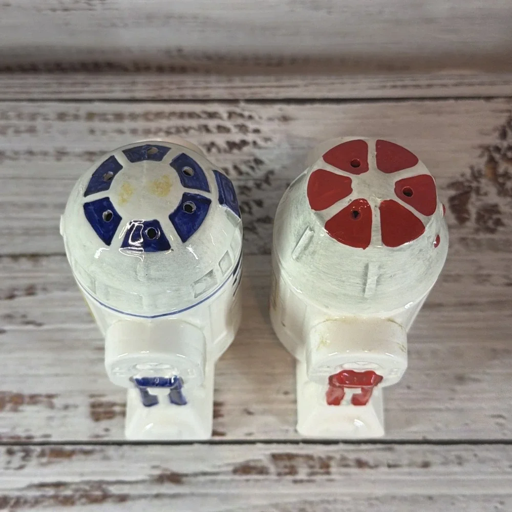 VTG R2-D2 R5-D4 Salt & Pepper Shakers Star Wars Sigma Ceramics
